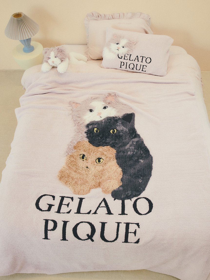 gelato pique｜【Sleep】CAT3柄 ジャガードマルチカバー | Rakuten
