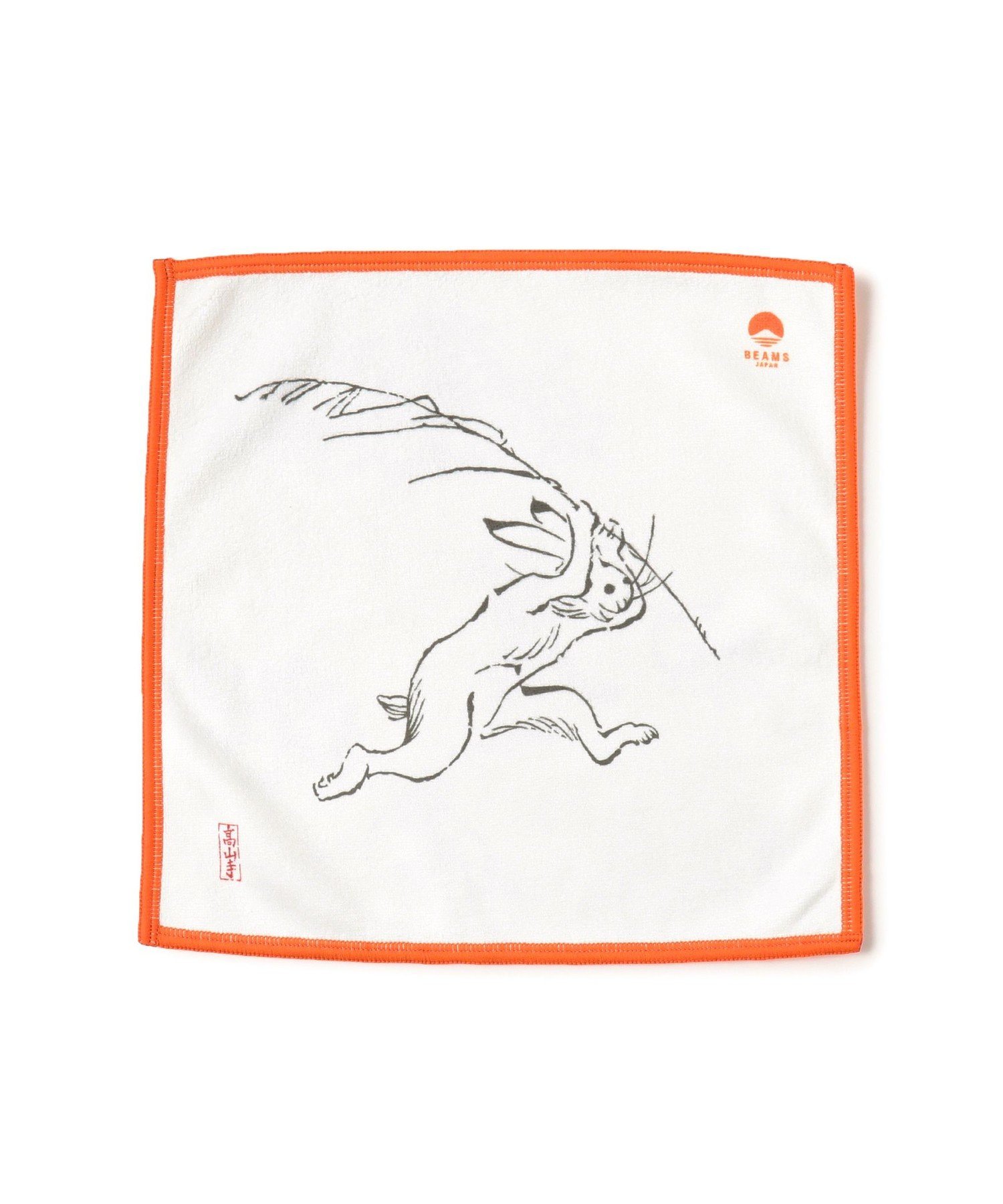 BEAMS JAPAN｜【別注】山本仁商店 / 鳥獣戯画 福ふく布 ハンカチ