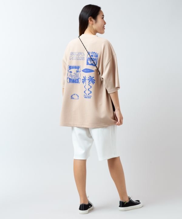 Amina Collection｜【カヒコ】レイキーメンズTシャツ【SURF&Palms