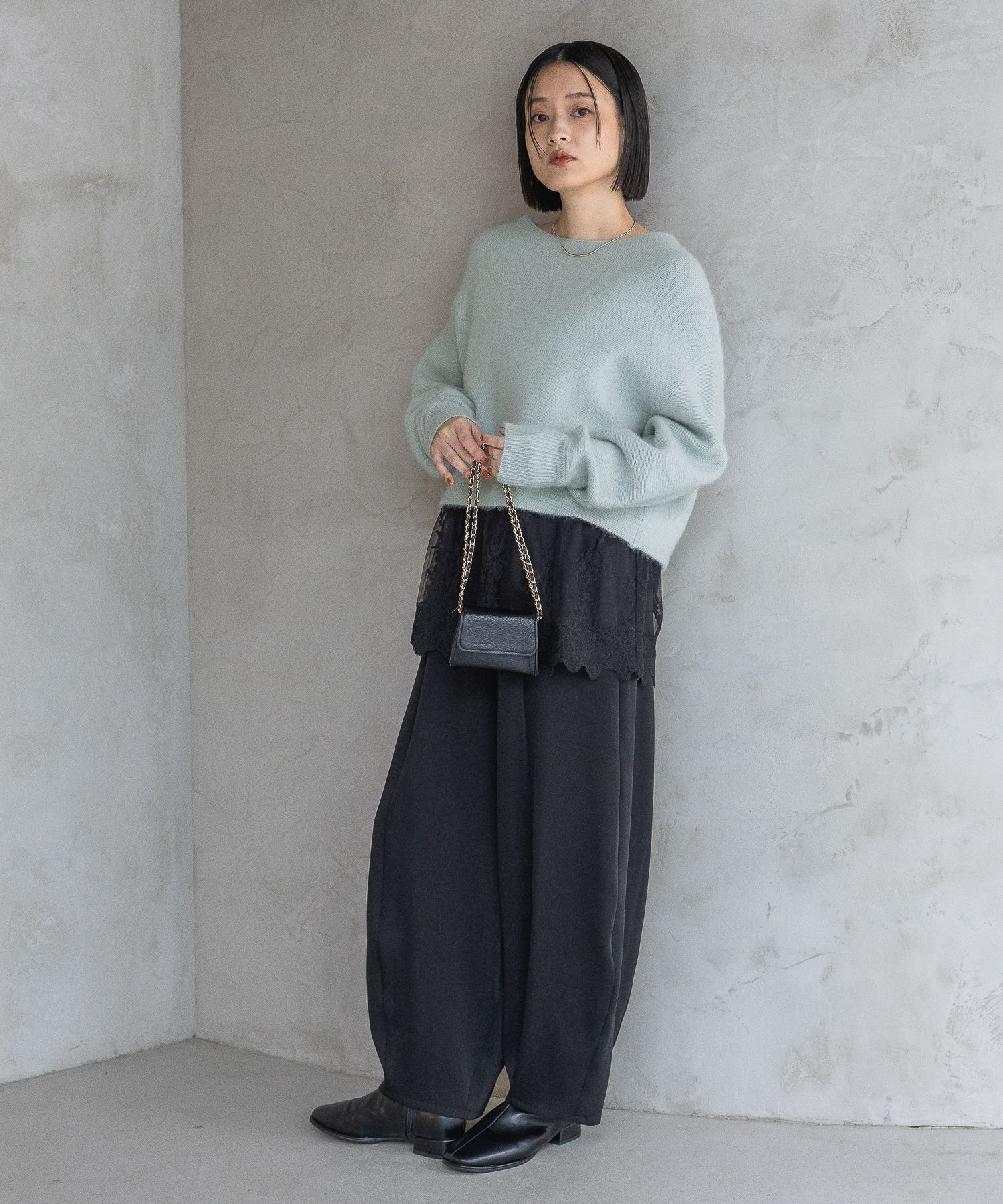 A part by｜CNラクーンコンボートネックプルオーバーニット | Rakuten