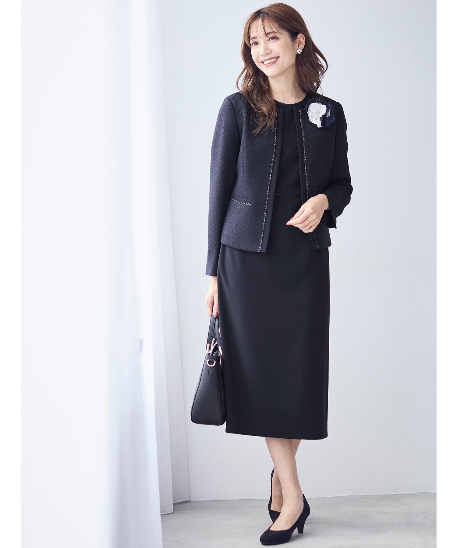 ANY SIS｜【洗える】セレモニーダブルクロス ワンピース | Rakuten