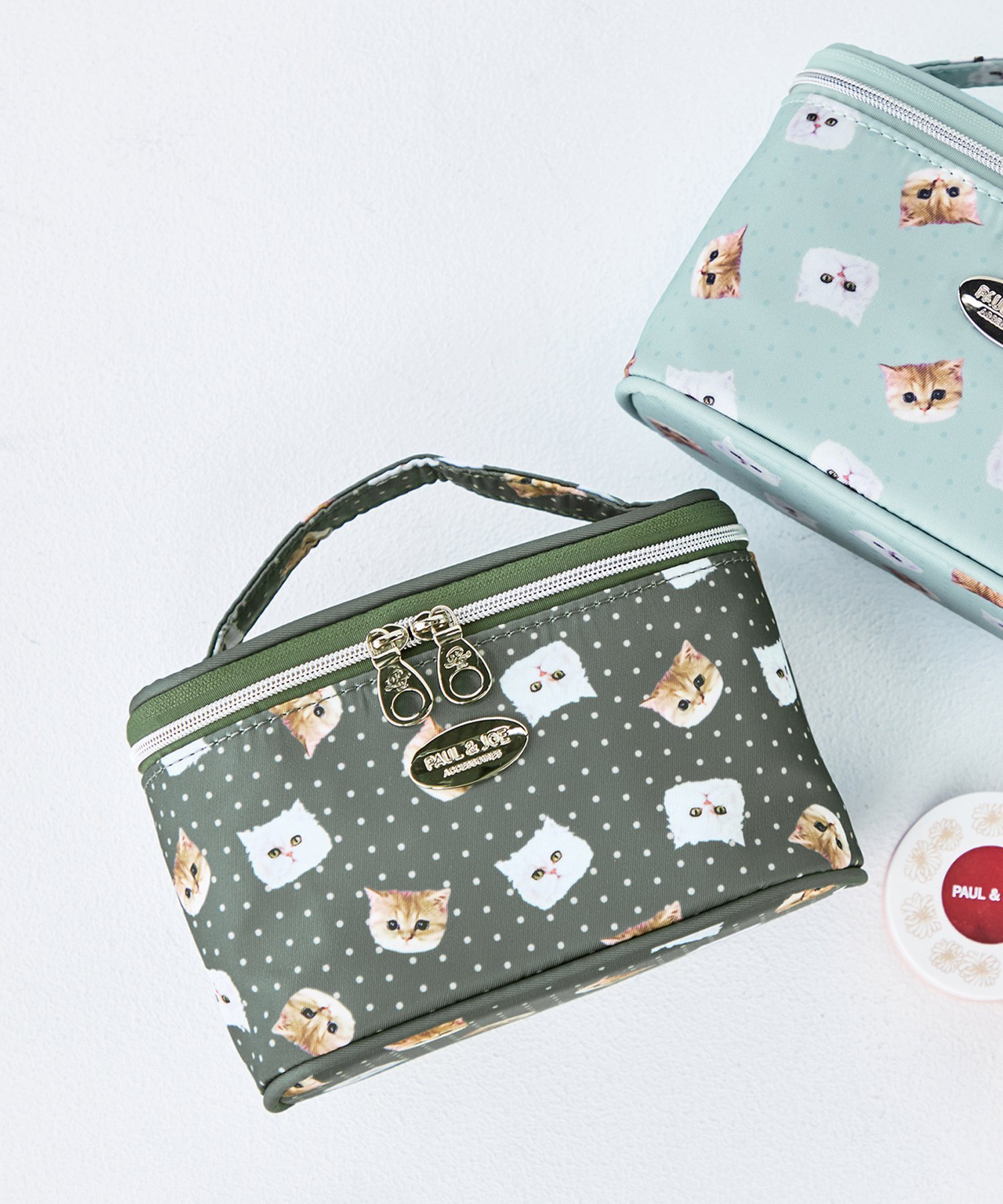 ELGAES｜持ち手付きポーチ バニティポーチ ジプヌネ総柄 PJA-P1153