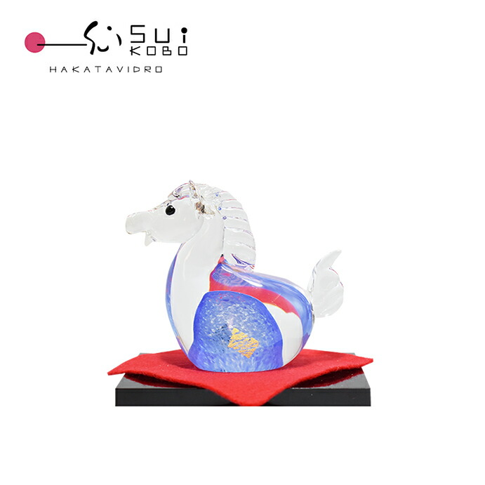 楽天市場】干支 午（うま）2026年迎春干支飾り ガラス細工 開運 置物