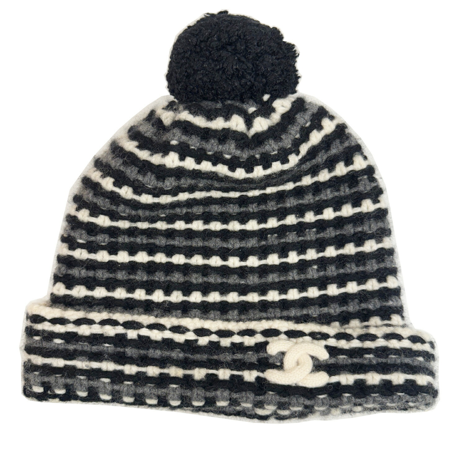 CHANEL ボンボン付きニット帽 CHANEL ポンポン付きニット帽 楽天市場