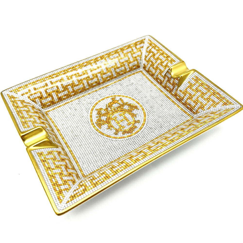 楽天市場】【未使用品】HERMES エルメス モザイク ヴァンキャトル 灰皿