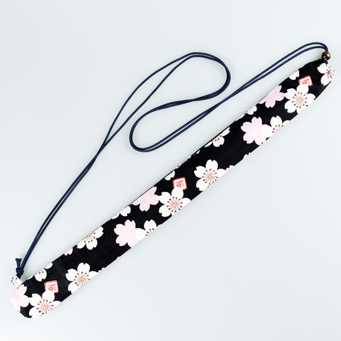 楽天市場】＜メール便対象＞ 和楽器用品 篠笛用袋 肩掛け紐付き 柄：大