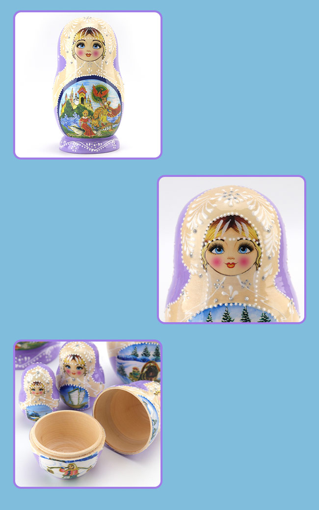 楽天市場】マトリョーシカ ロシア 人形 民芸品 土産物 手作り人形