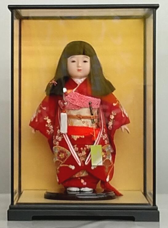 楽天市場】送料無料 久月作 ガラスケース入り市松人形 いちまさん 正絹