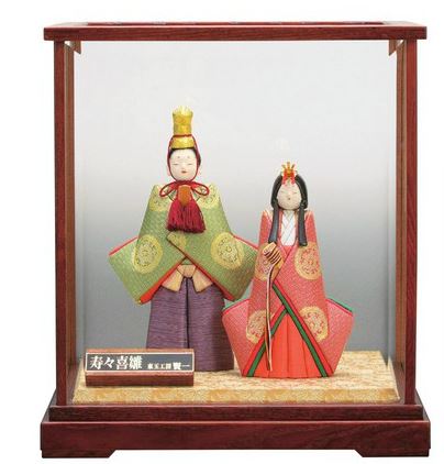 楽天市場】送料無料 東玉工房 賢一作 雛人形 木目込立雛親王 ガラス