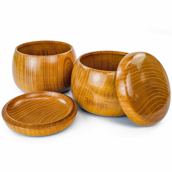 楽天市場】囲碁 木製碁笥 美栄作 本桑 立形 特大 ※蛤碁石36号まで収納