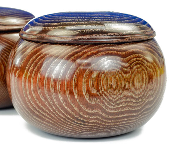 楽天市場】囲碁 木製碁笥 栗 大 ※蛤碁石30号まで収納可能 : 将棋囲碁