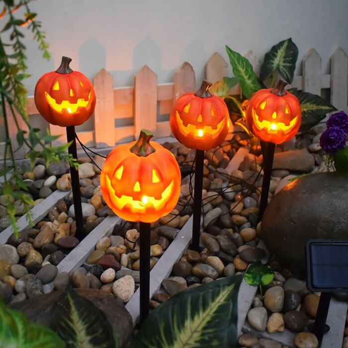 楽天市場】【送料無料】ハロウィン かぼちゃ 幽霊ソーラーライト