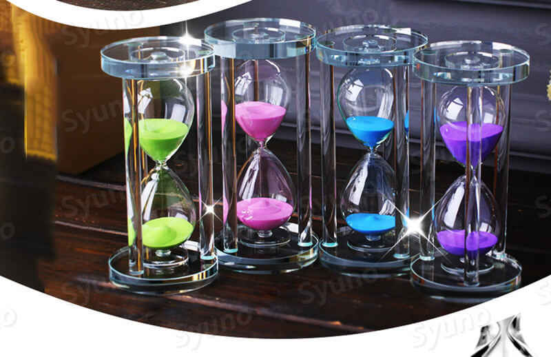 楽天市場】お買い物マラソン【P5倍】ガラス製のクリスタル砂時計