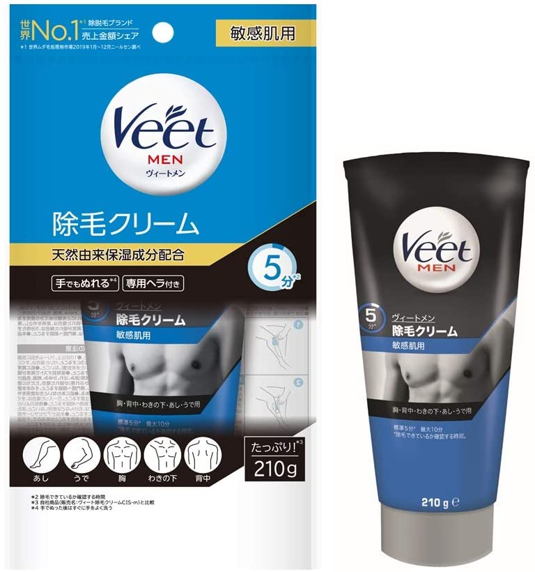 楽天市場】2本セット 除毛 クリーム メンズ ヴィートメン 除毛クリーム