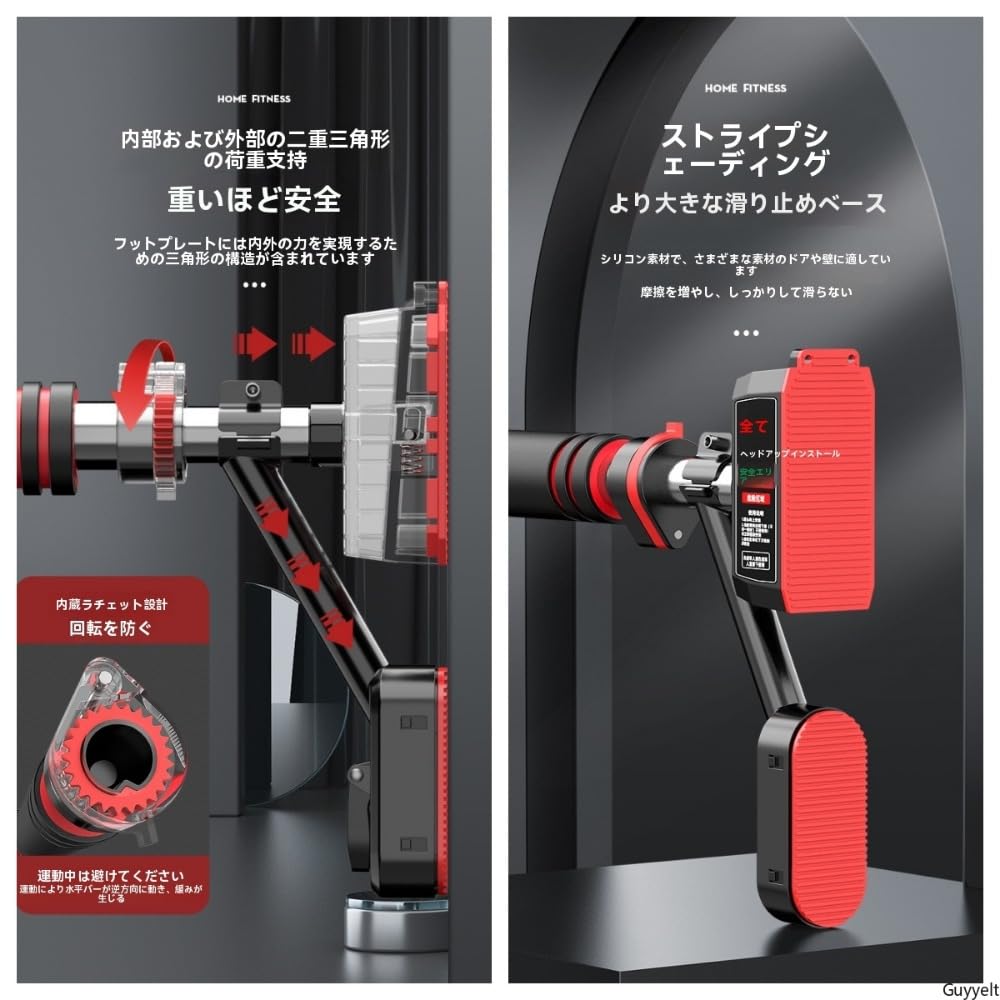 楽天市場】懸垂バー、吊り棒、簡単設置 筋トレ 背筋 トレーニング 懸垂