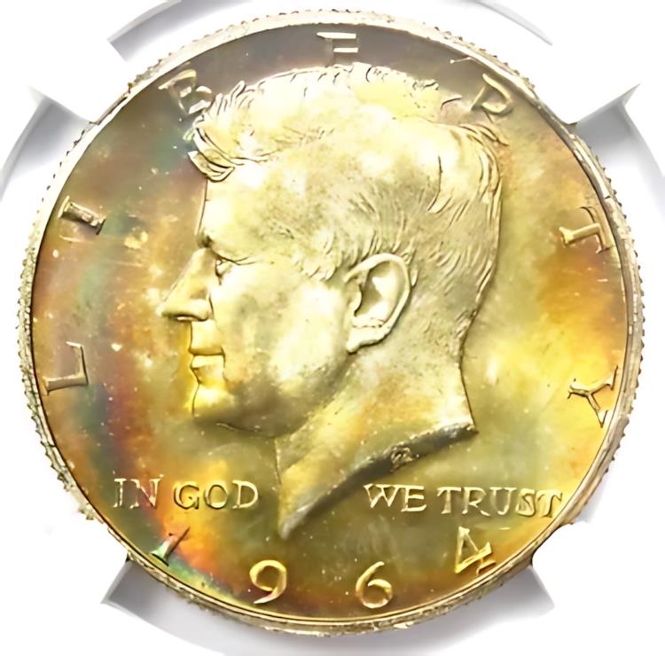 楽天市場】1964-D ケネディ ハーフダラー 50C コイン - NGC MS67