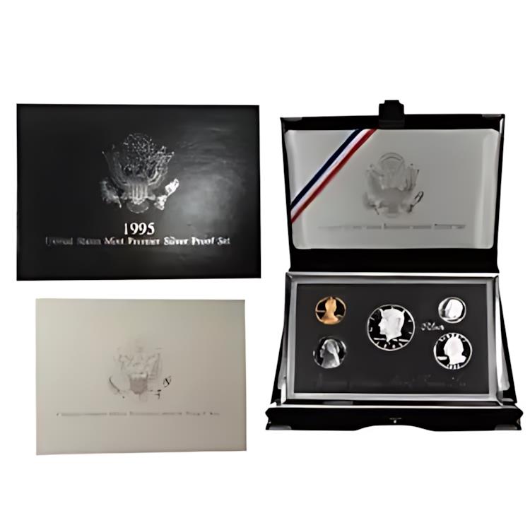楽天市場】1995 米国造幣局プレミア シルバー プルーフ セット : 世界