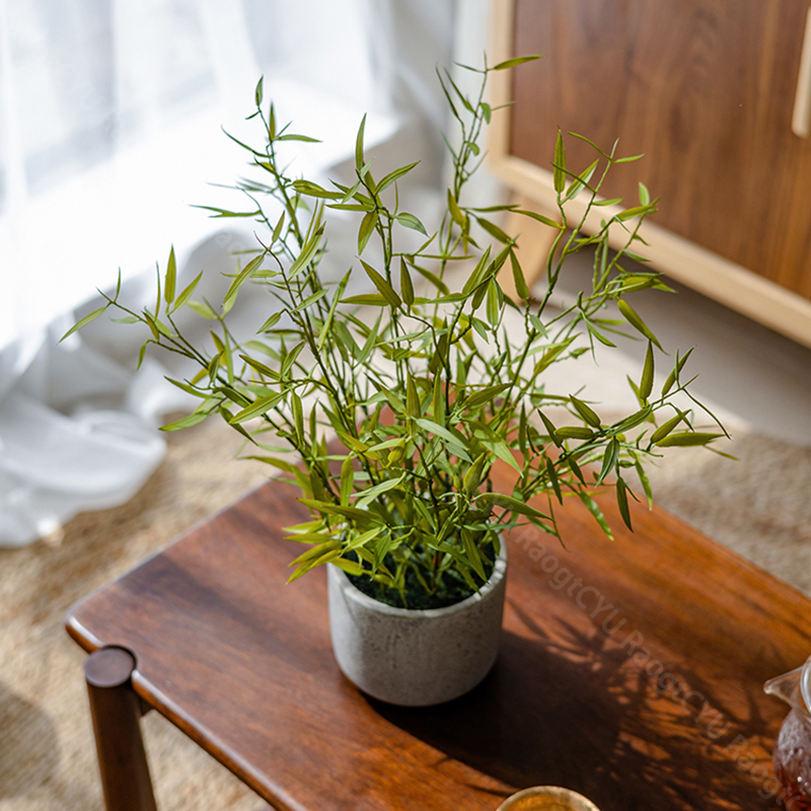 楽天市場】フェイクグリーン 卓上 人工竹 ミニ盆栽 フェイクプランツ