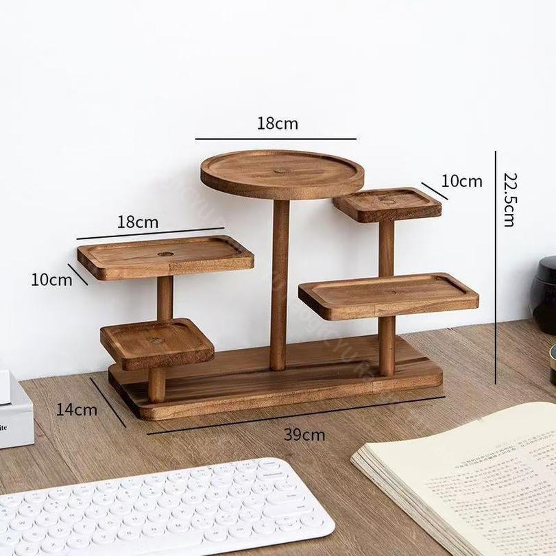楽天市場】ディスプレイスタンド 木製 卓上 多機能 フィギュア 化粧品