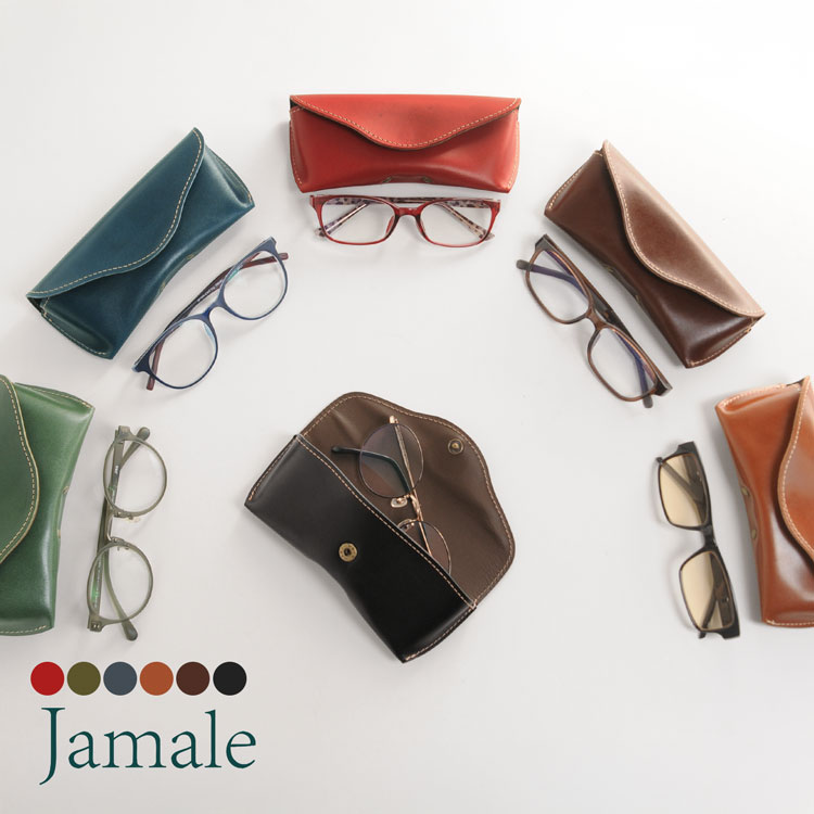 楽天市場】メガネケース 栃木レザー 日本製 全6色 本革 Jamale めがね