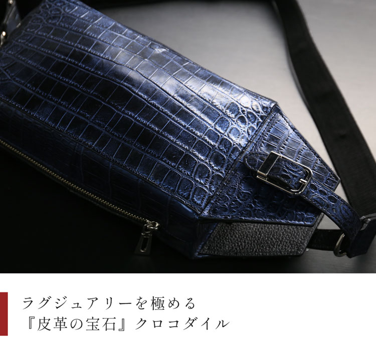 楽天市場】クロコダイル ボディバッグ レディース 日本製 マット 加工