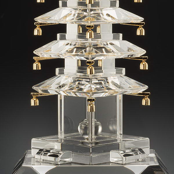 楽天市場】甲州水晶貴石細工 水晶五重塔 - 田中佑幸作、証明書付き