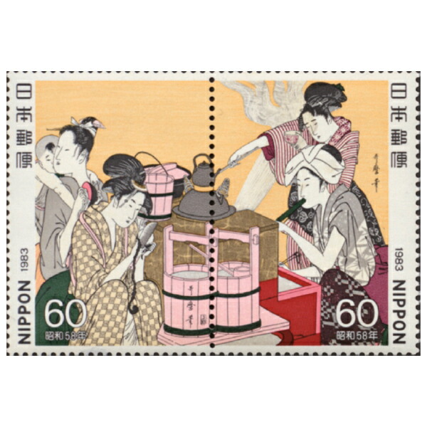 楽天市場】江戸浮世絵美人画切手総覧「全74枚68種」額装セット 専用