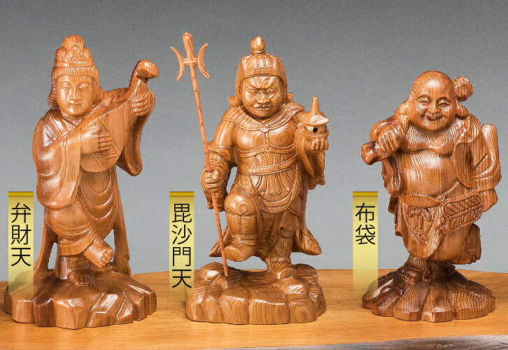 楽天市場】置物 オブジェ 木彫り 神木屋久杉 七福神 泊健一郎作 屋久杉