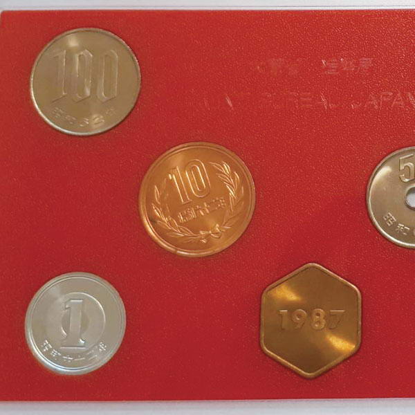 楽天市場】昭和62年版貨幣 1~500円 全種類(計6枚) ミント セット