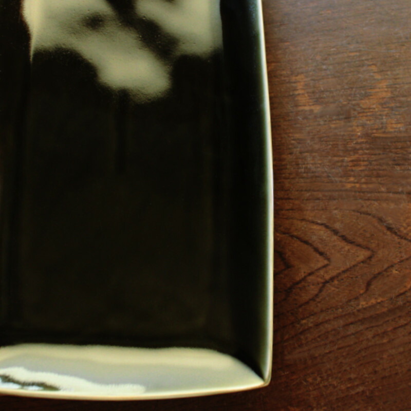 楽天市場】【アウトレット】織部釉 長角皿 (約23.3cm×13.5cm×高さ2.2cm