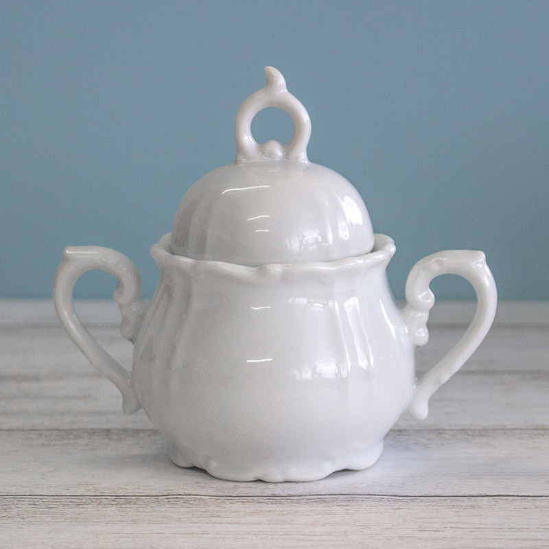 楽天市場】【アウトレット】アンティーク調 シュガーポット / ホワイト