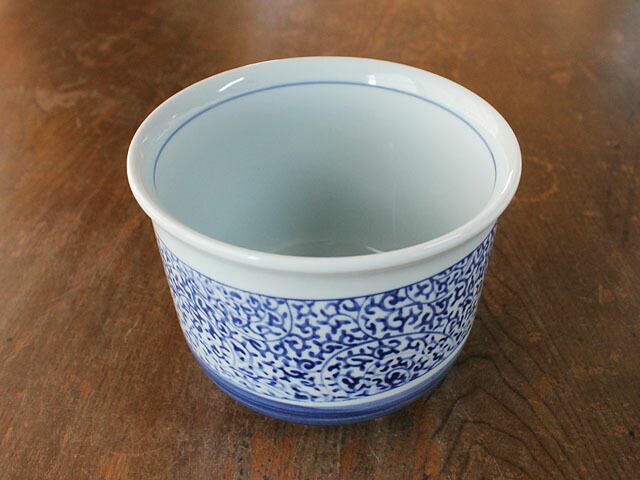 楽天市場】【アウトレット】青磁染付 タコ唐草 バケット（大） Φ15.9cm