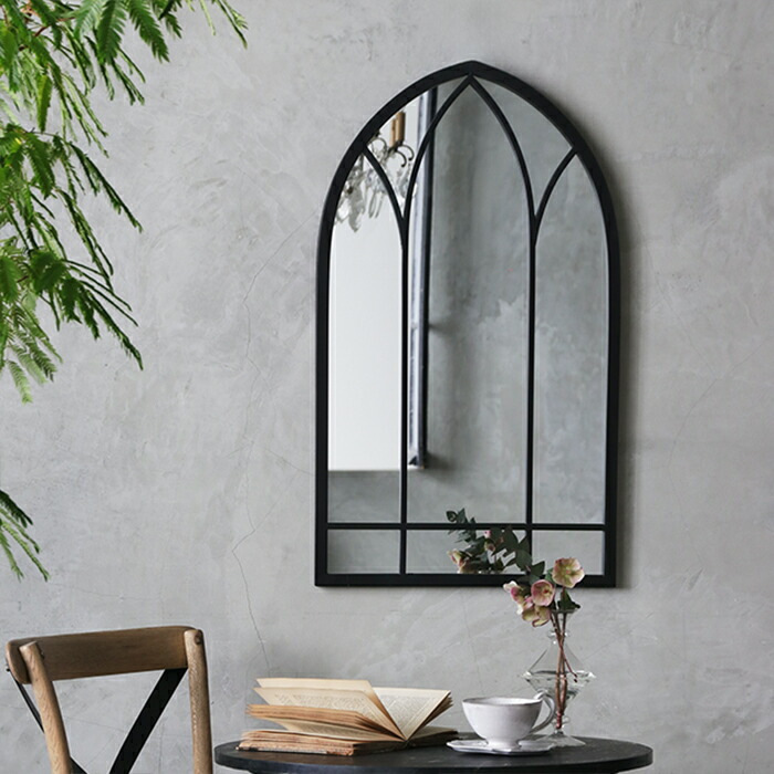 最終価格　サラグレース　アンティーク調　ミラー　鏡 ミラーDecoシルバー- サラグレース-