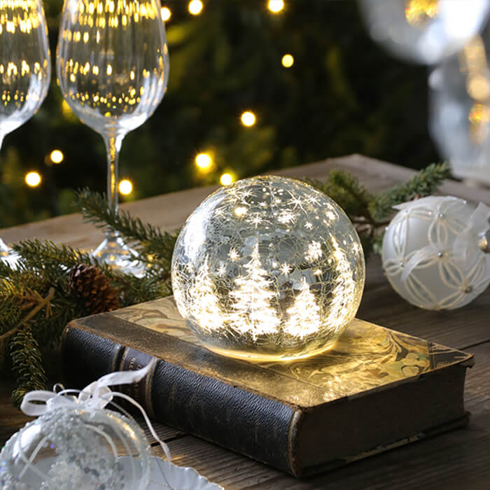 楽天市場】ライトボール スタンド Mana ミラー シルバー // クリスマス