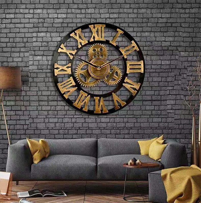 楽天市場】壁掛け時計 ウォールクロック ローマ字 掛け時計 大文字