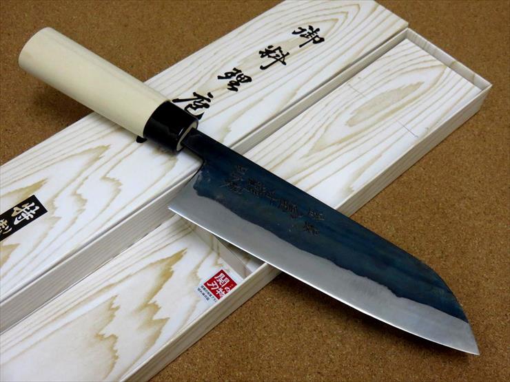 楽天市場】関の刃物 三徳包丁 18cm (180mm) 富士觀 黒打 青紙2号 軟鉄