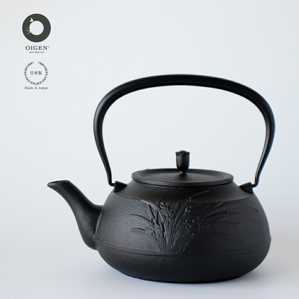 楽天市場】OIGEN ( 及源鋳造 ) 鉄瓶 水仙丸ツル 1.6L【 送料無料 南部