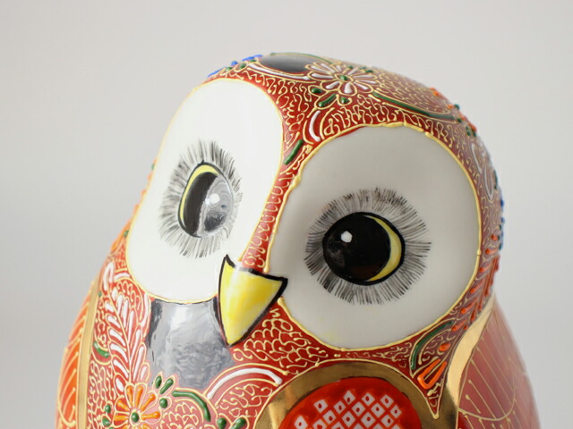 楽天市場】九谷焼 6号 フクロウ 細描盛【 フクロウ 梟 縁起物 金運