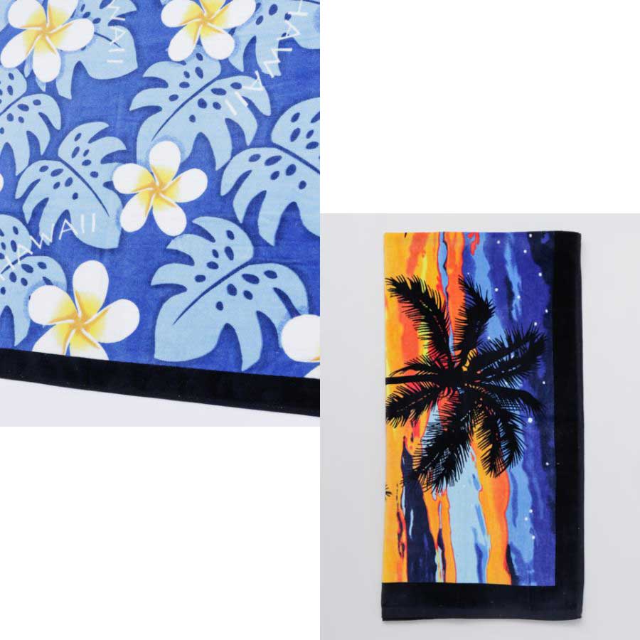 楽天市場】ビーチタオル タオル プール ハワイアン雑貨 バスタオル