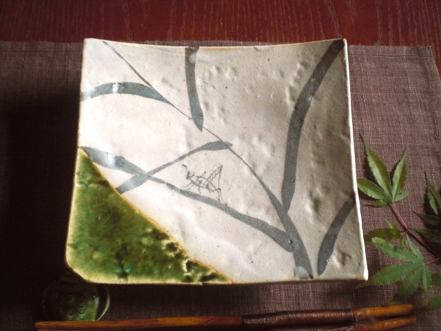 楽天市場】角皿 □ 玉山窯 監修 玉置保夫 織部 魯山人写し 四方鉢 (1皿