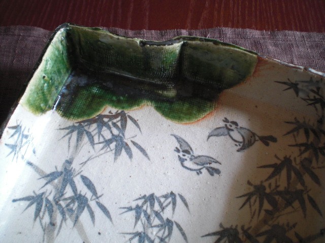 楽天市場】平鉢 □ 玉山窯 玉置保夫 監修 織部 誰ケ袖形 平鉢 ギフト