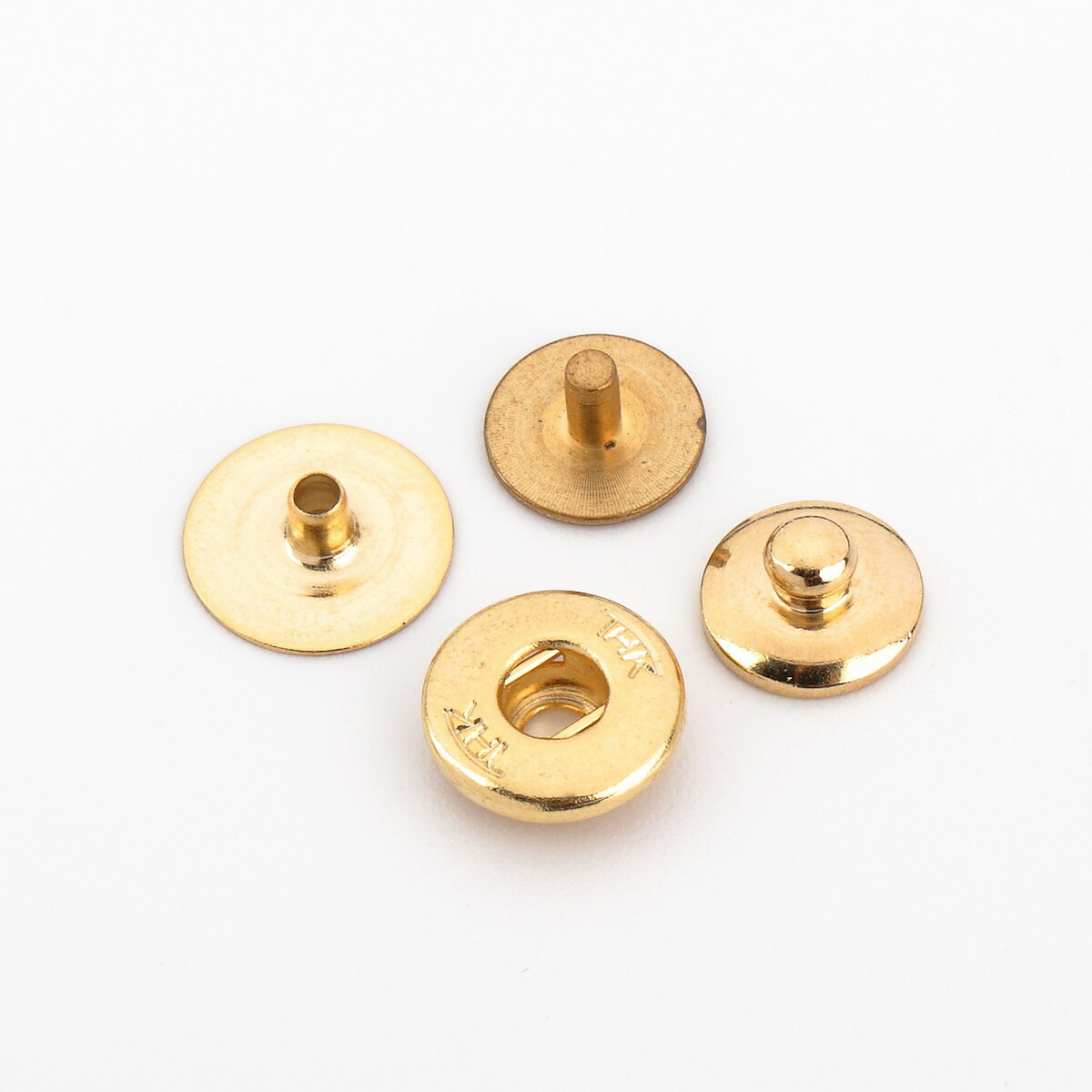 楽天市場】THK真鍮製バネホック 隠し頭 挽物タイプ 10セット入 NO.8