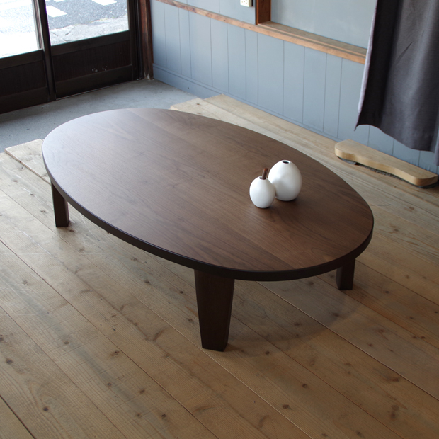 楽天市場】STAR LIGHT座卓 楕円形 折れ脚 テーブル 150×90 ナラ