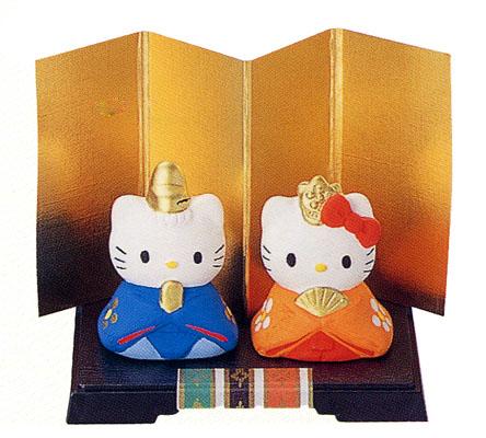 楽天市場】ミニ雛 ハローキティ HELLO KITTY キティ キティちゃん 立雛