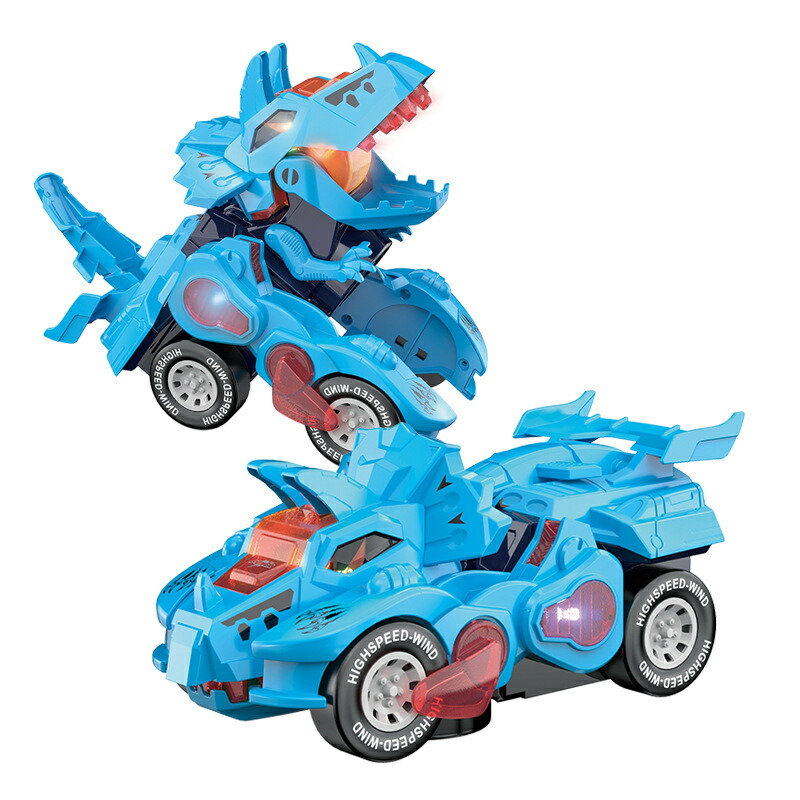 楽天市場】変形する恐竜の車のおもちゃ | 自動変形する恐竜の車