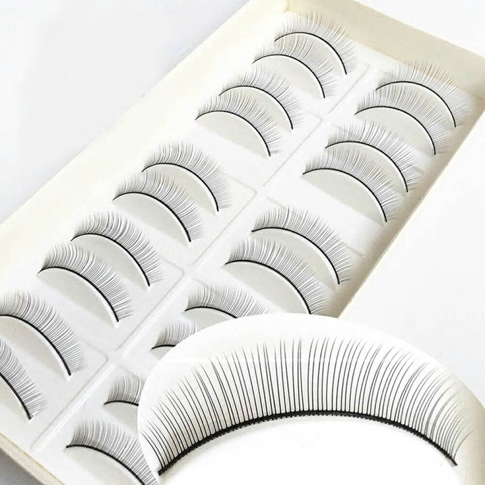 楽天市場】箱潰れ【20個10ペア 付けまつ毛 マツエク 練習用 フェイス