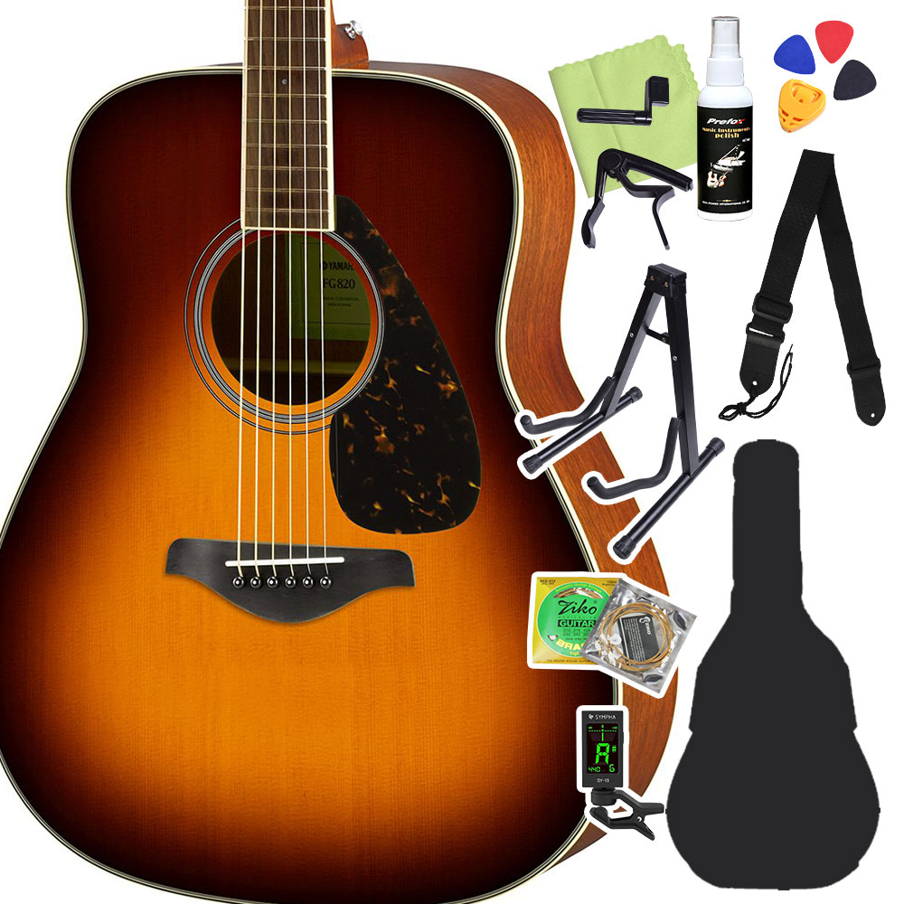 楽天市場】YAMAHA FS820/FG820 ベーシックセット アコースティック