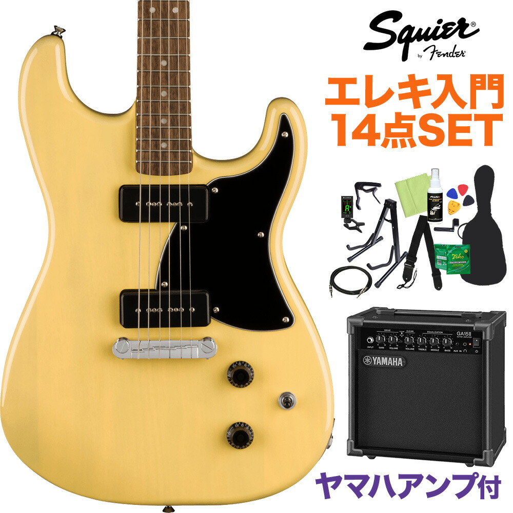 楽天市場】Squier by Fender Paranormal Strat-O-Sonic Vintage Blonde