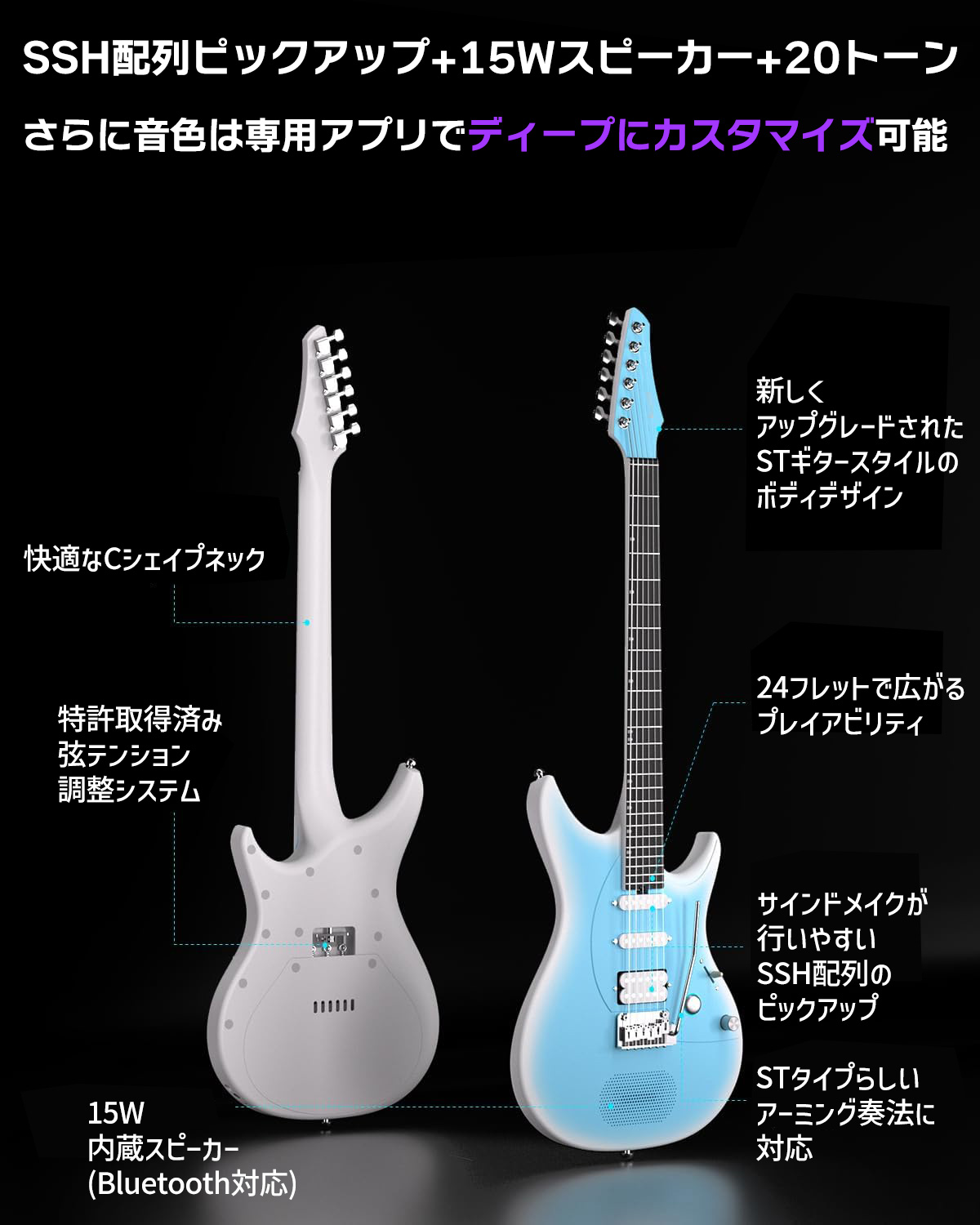 楽天市場】ENYA Inspire スタンド付きセット／単品 次世代アンプ内蔵