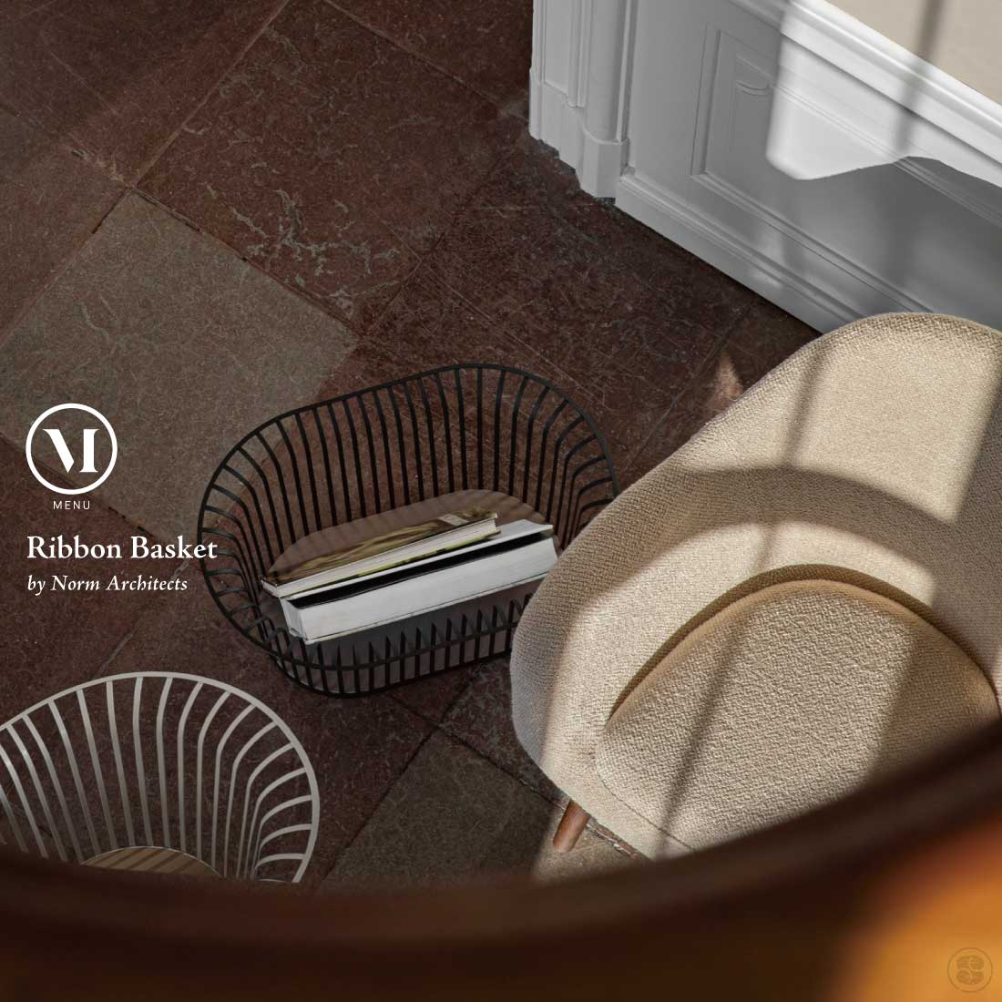 楽天市場】Audo Copenhagen Ribbon Basket リボンバスケット Norm